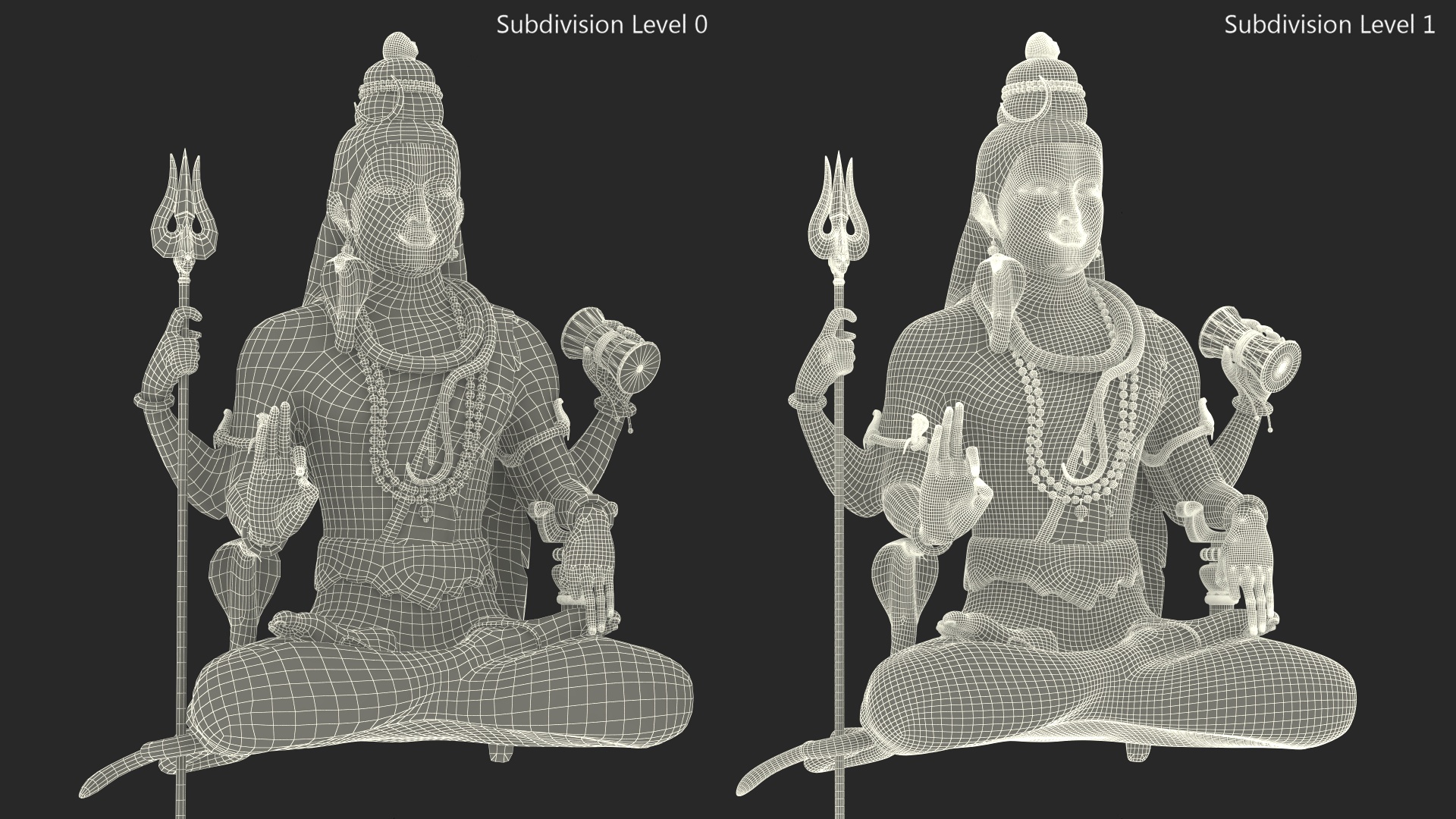 3D Shiva of Murudeshwara Statue model