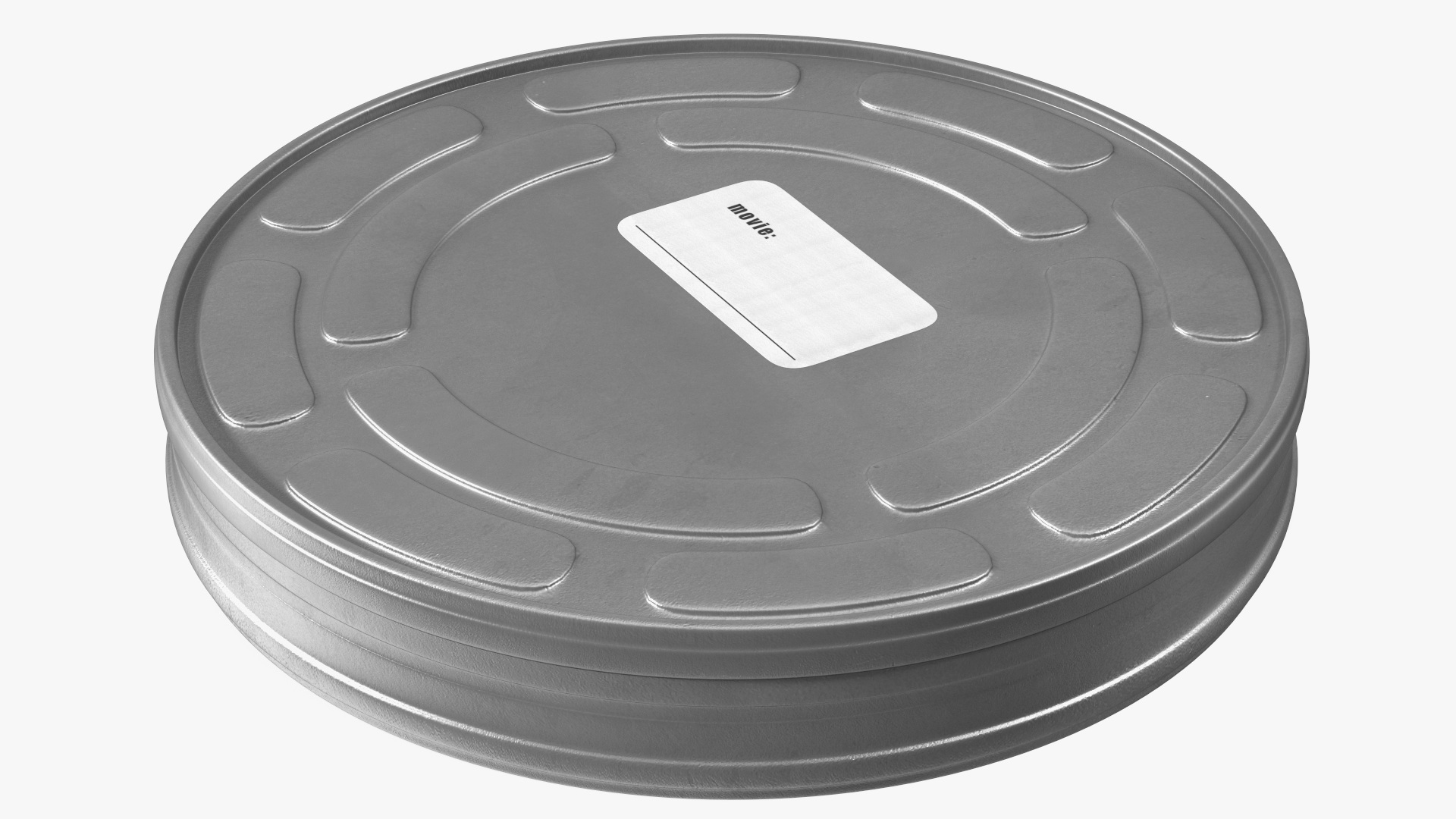 Vintage Movie Film Canister 3D