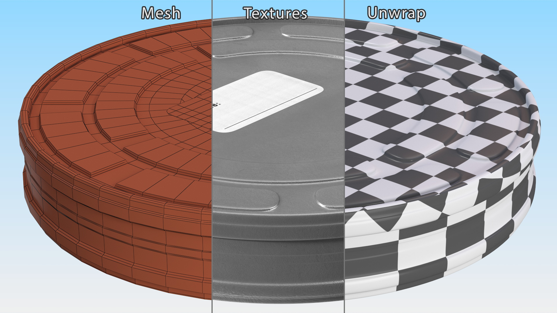 Vintage Movie Film Canister 3D