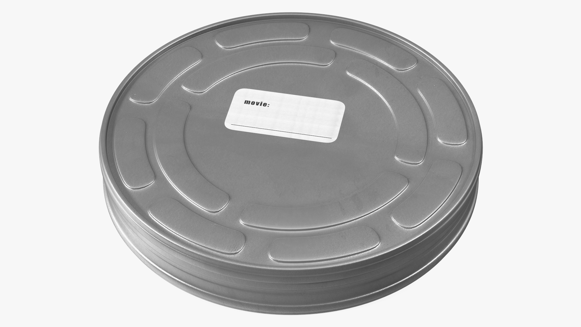 Vintage Movie Film Canister 3D