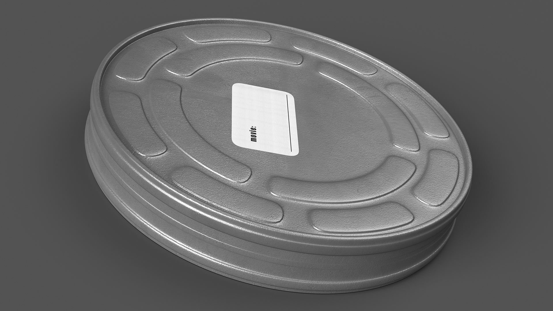 Vintage Movie Film Canister 3D