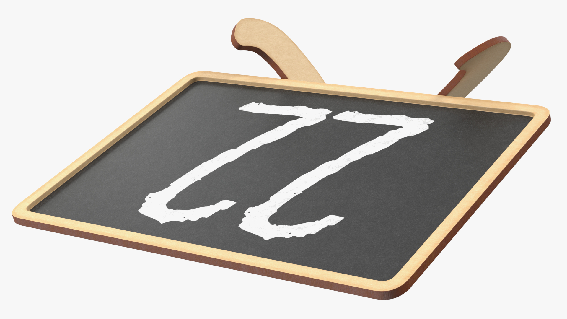 Small Plywood Chalkboard 3D model