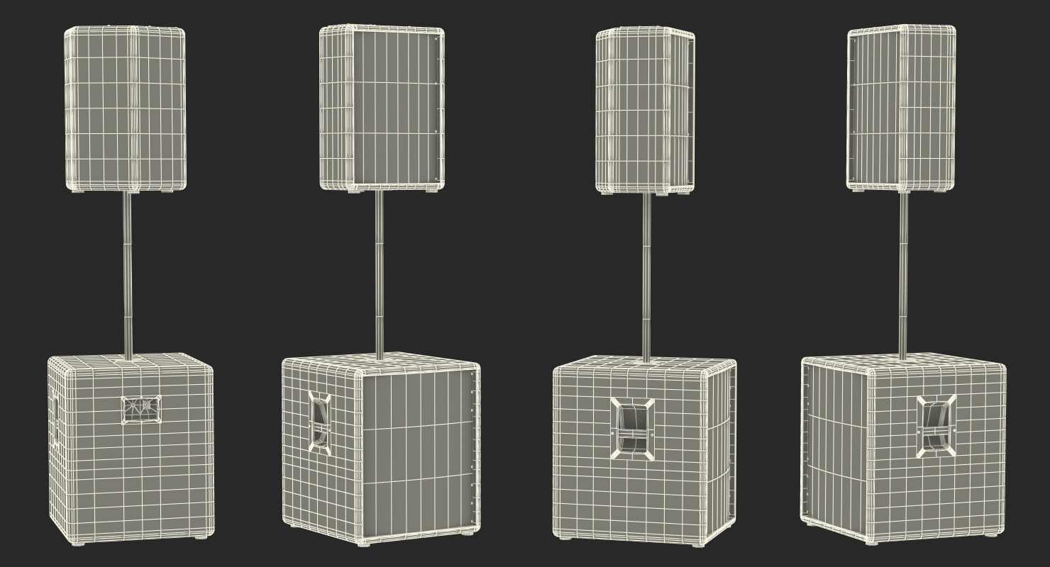 Passive Speakers Generic 3D model