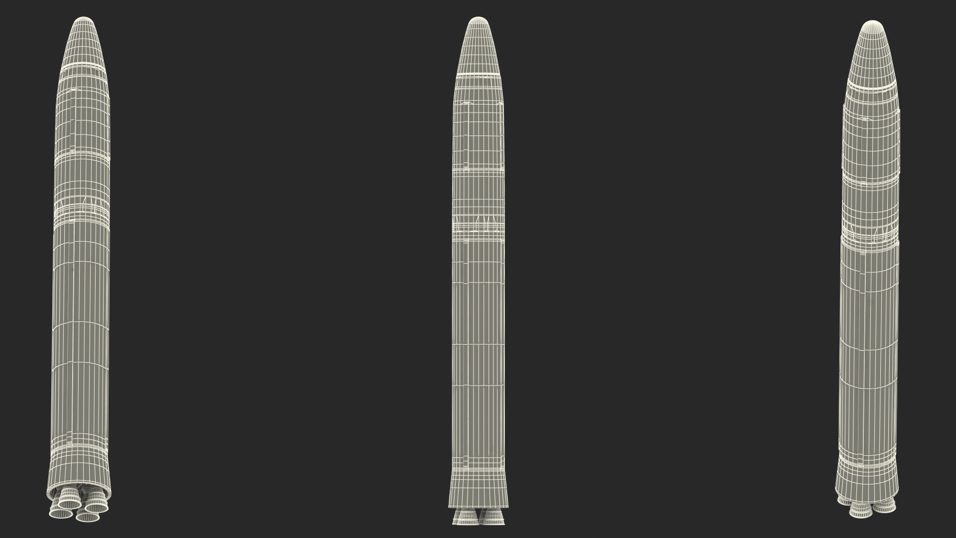 Intercontinental Ballistic Missile 3D model