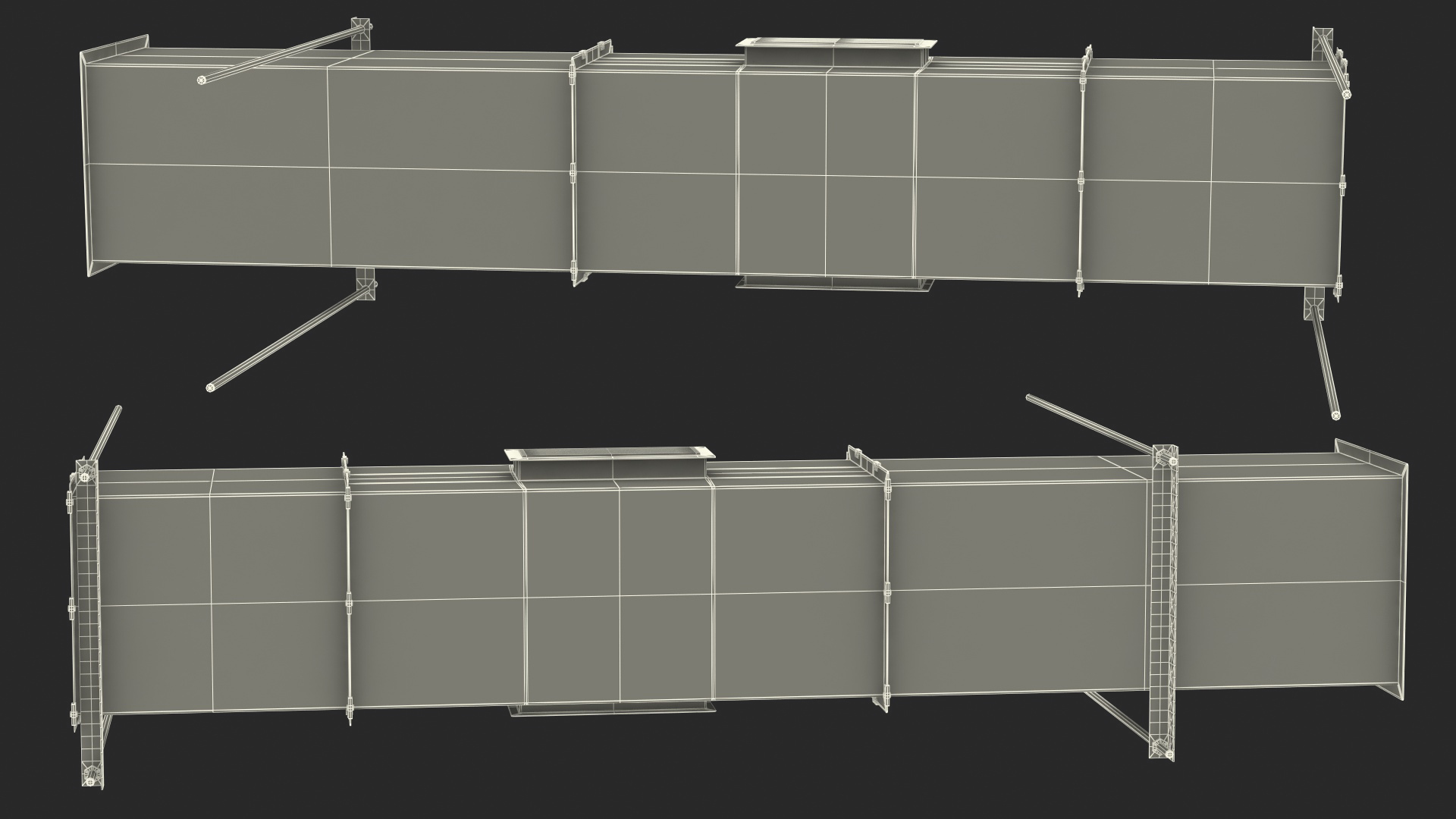 3D model Aluminium Square Air Duct