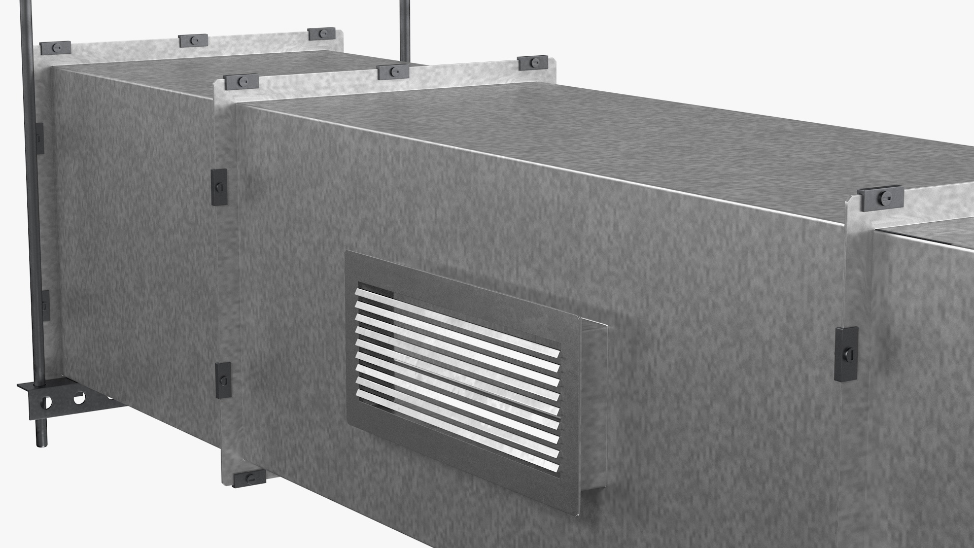 3D model Aluminium Square Air Duct