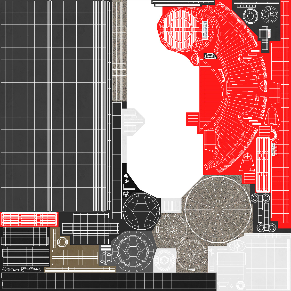 3D model Premier Chocolate Melanger Red