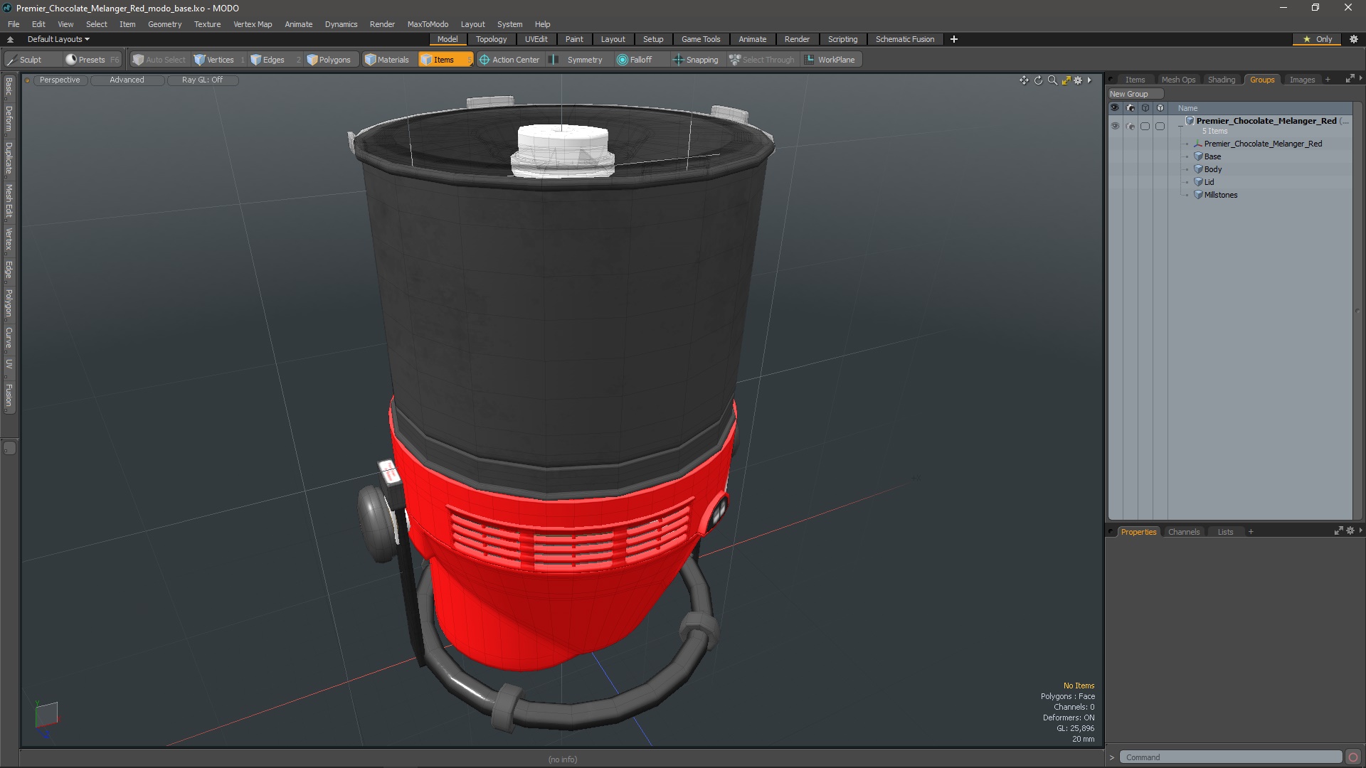 3D model Premier Chocolate Melanger Red