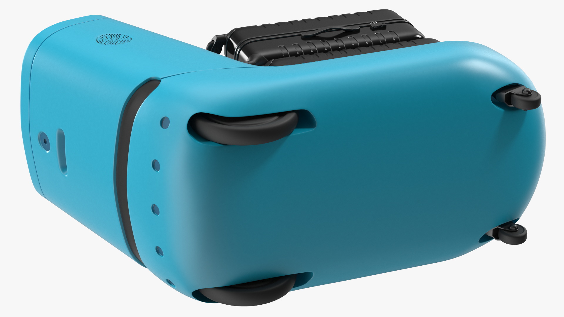 3D model KLM Care E Robot with Black Luggage Bags