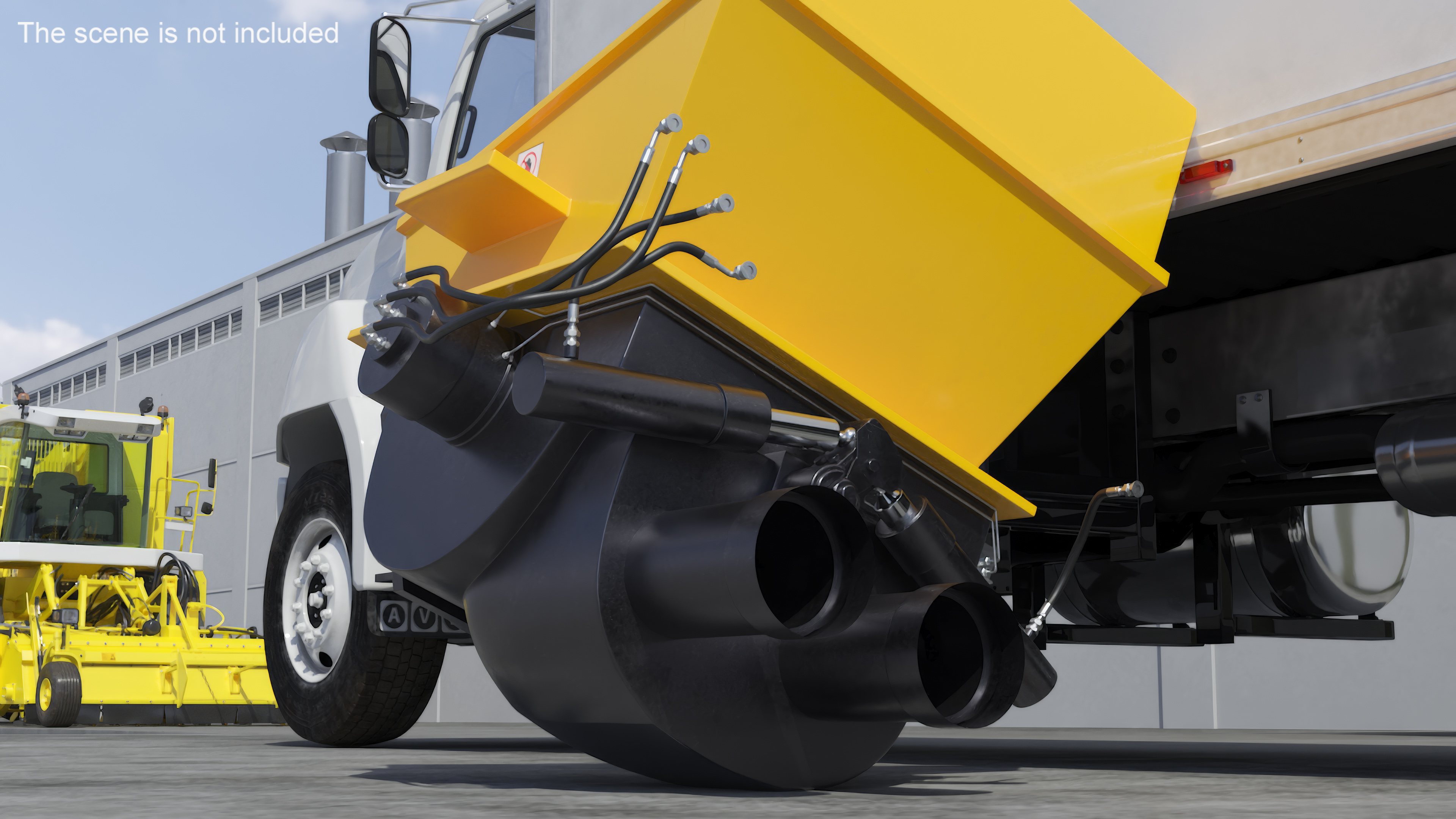 Loading Tank for Portable Concrete Pump 3D model