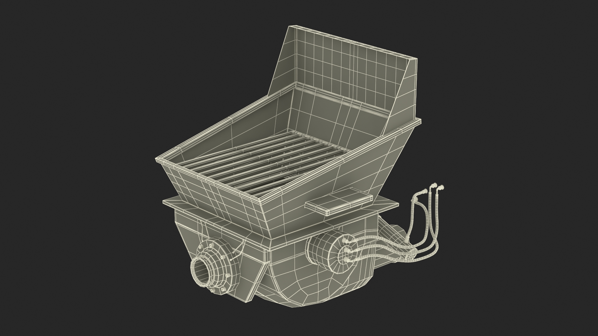 Loading Tank for Portable Concrete Pump 3D model