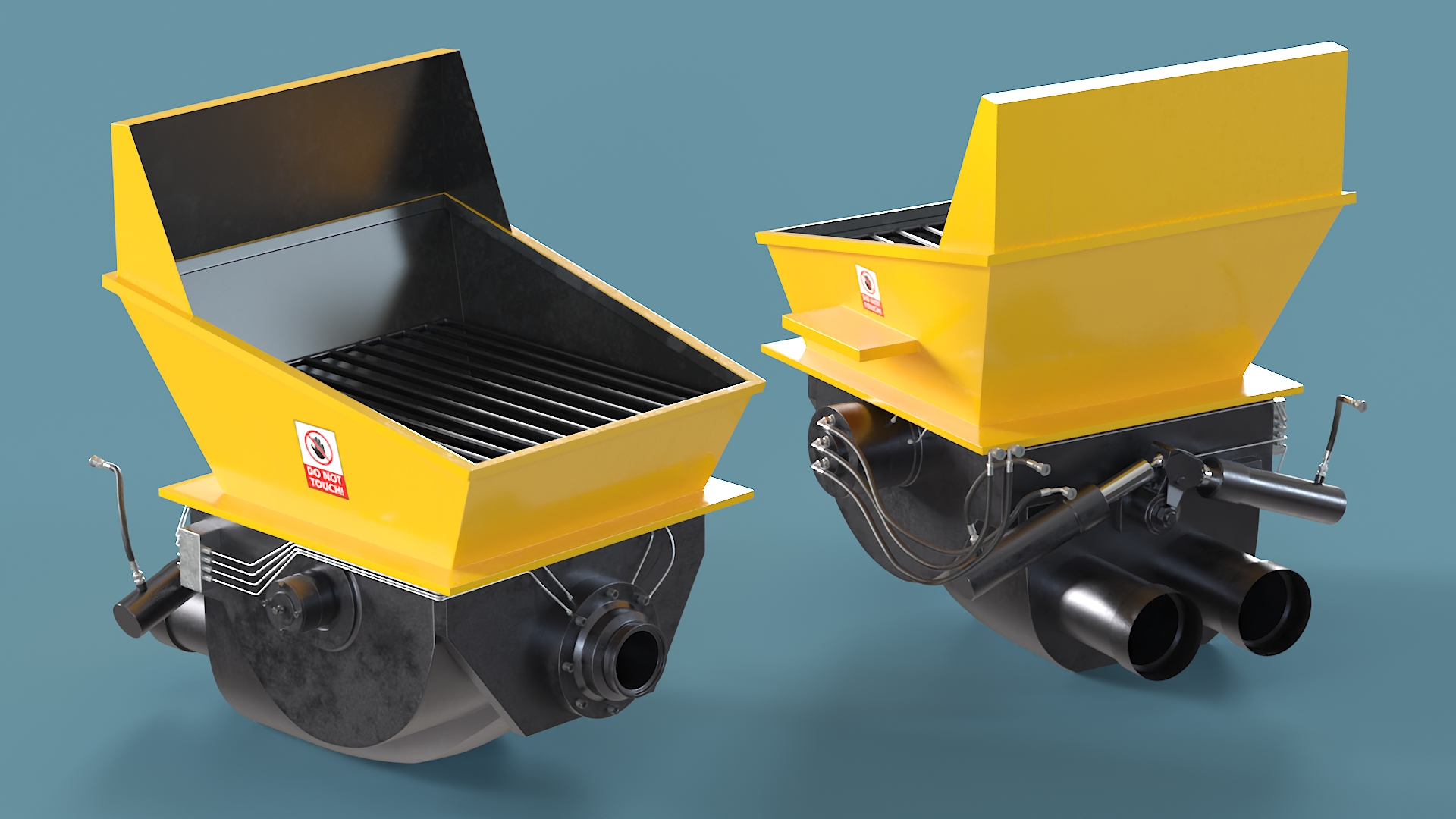 Loading Tank for Portable Concrete Pump 3D model