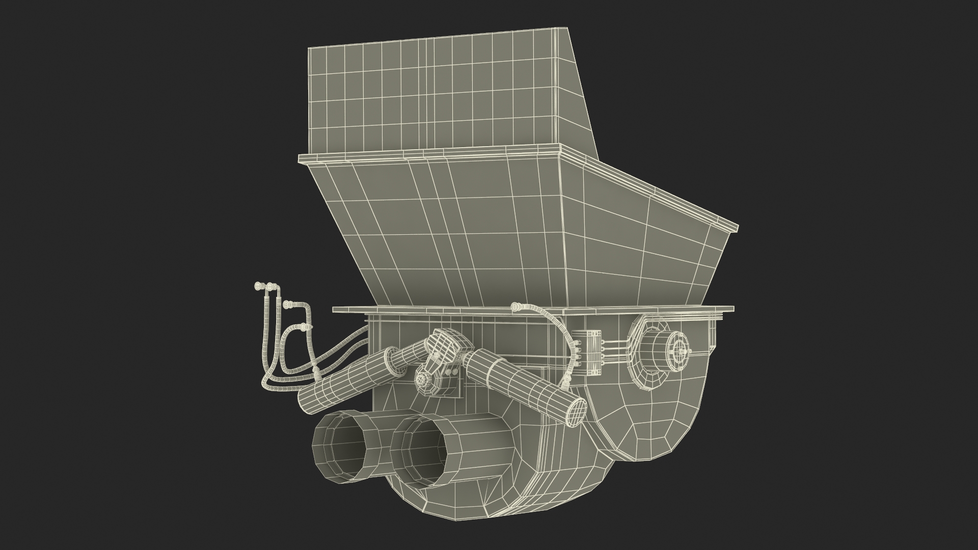 Loading Tank for Portable Concrete Pump 3D model