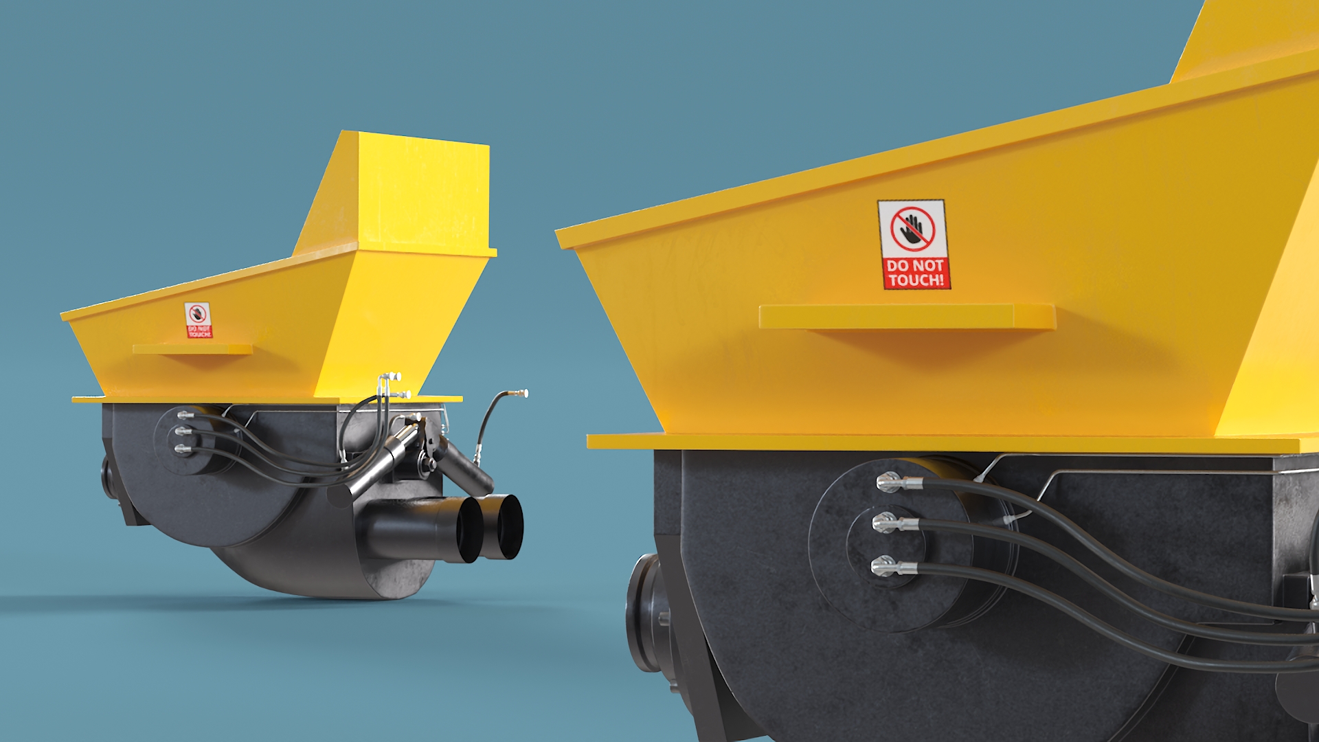 Loading Tank for Portable Concrete Pump 3D model