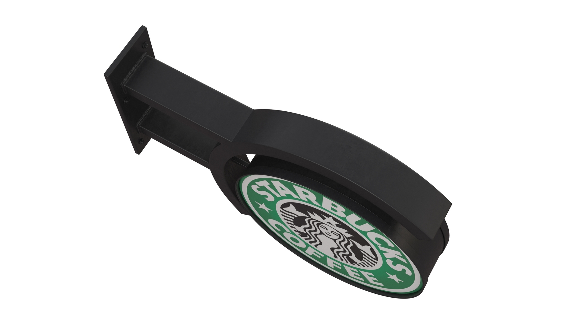 3D model Starbucks Signage Wall Mounted