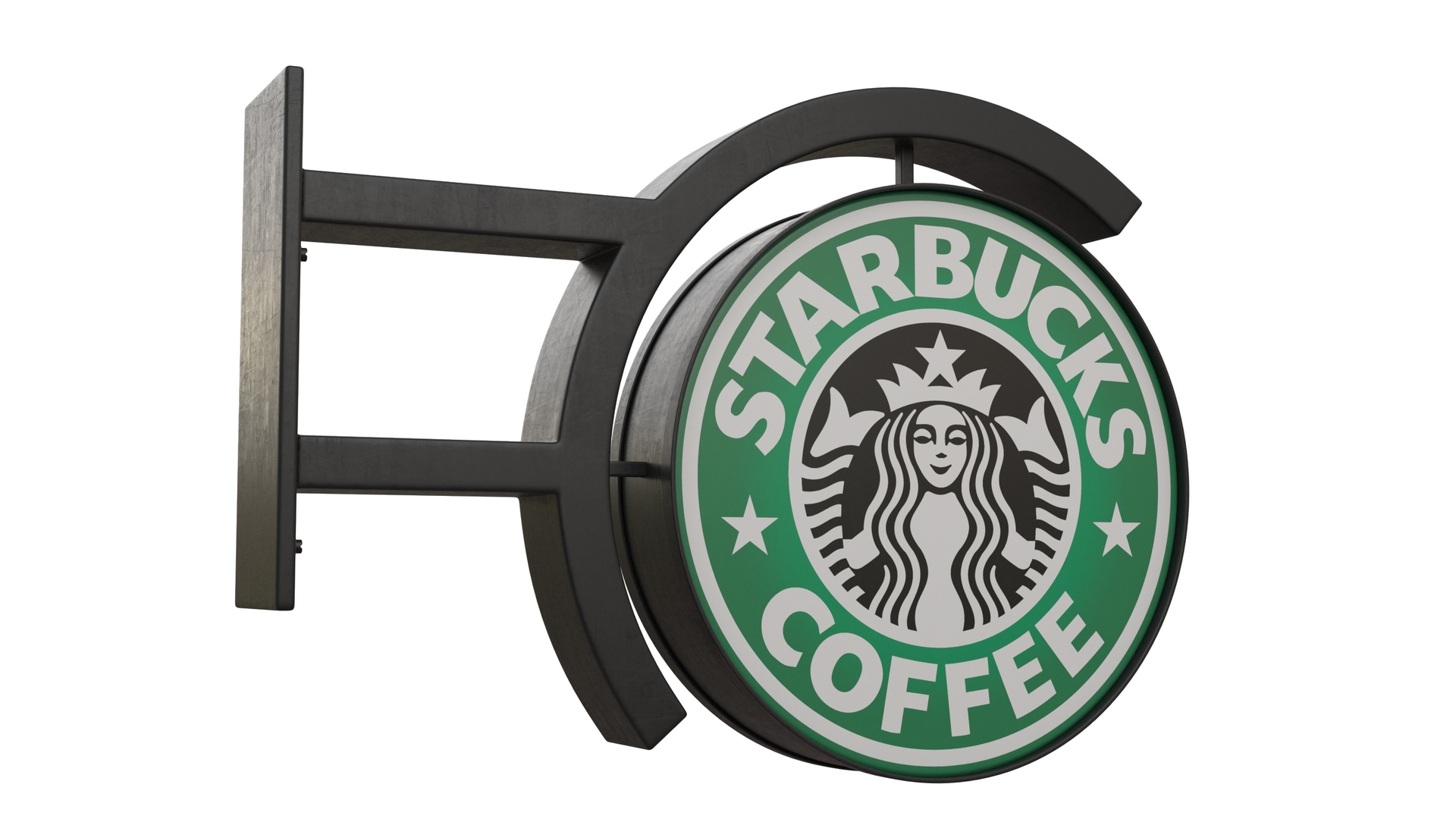 3D model Starbucks Signage Wall Mounted