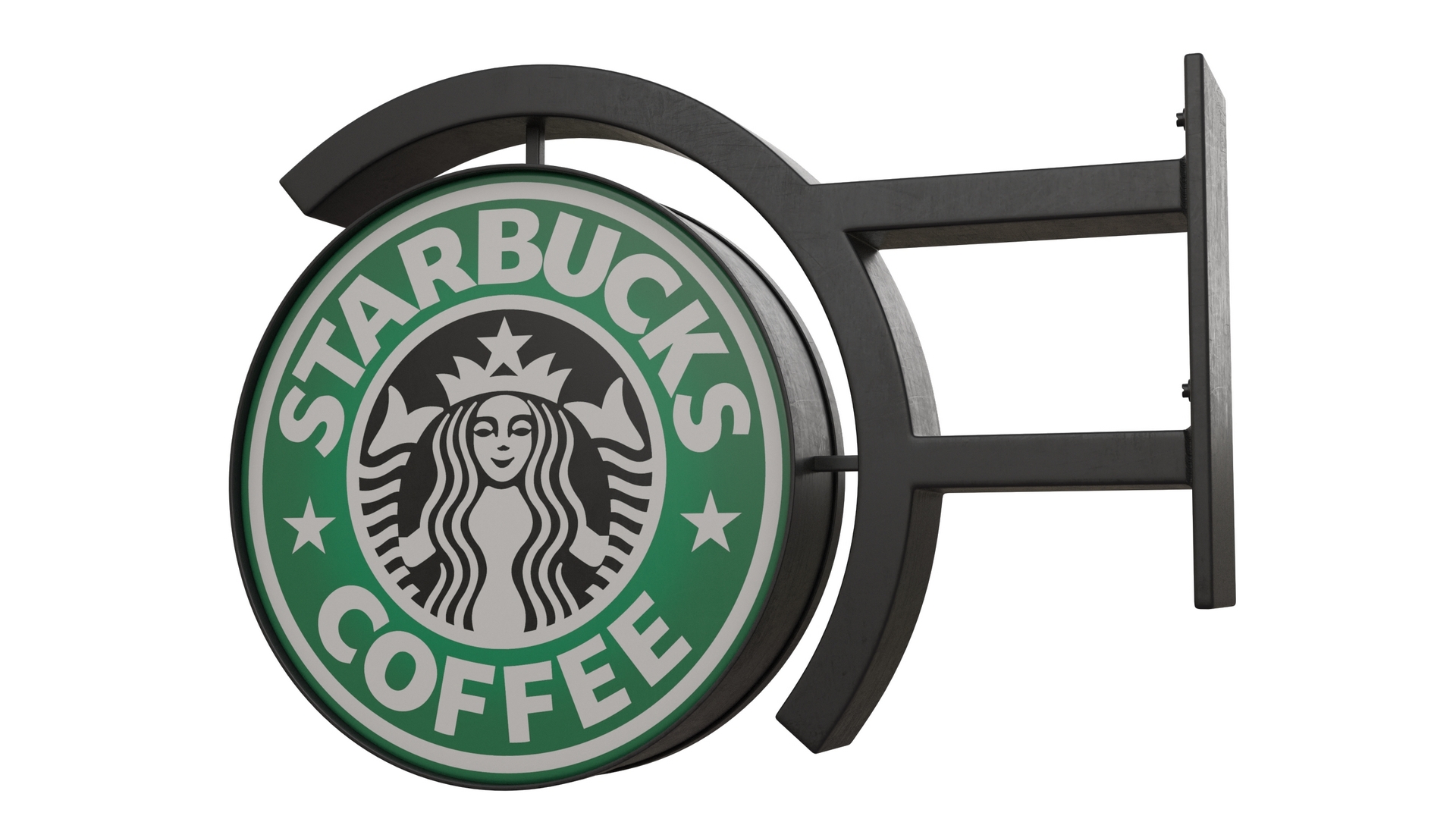 3D model Starbucks Signage Wall Mounted