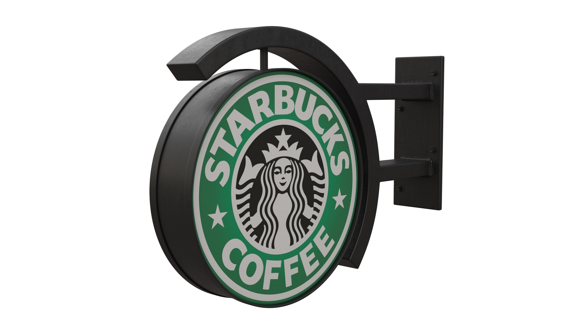 3D model Starbucks Signage Wall Mounted