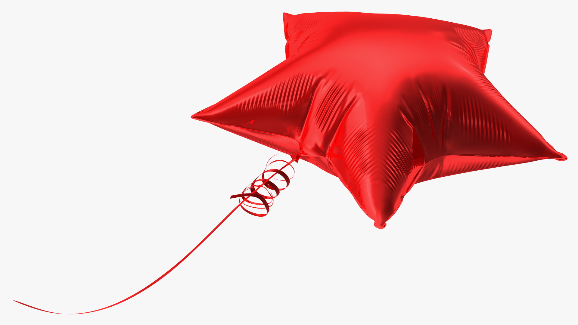 Star Shape Balloon Red 3D