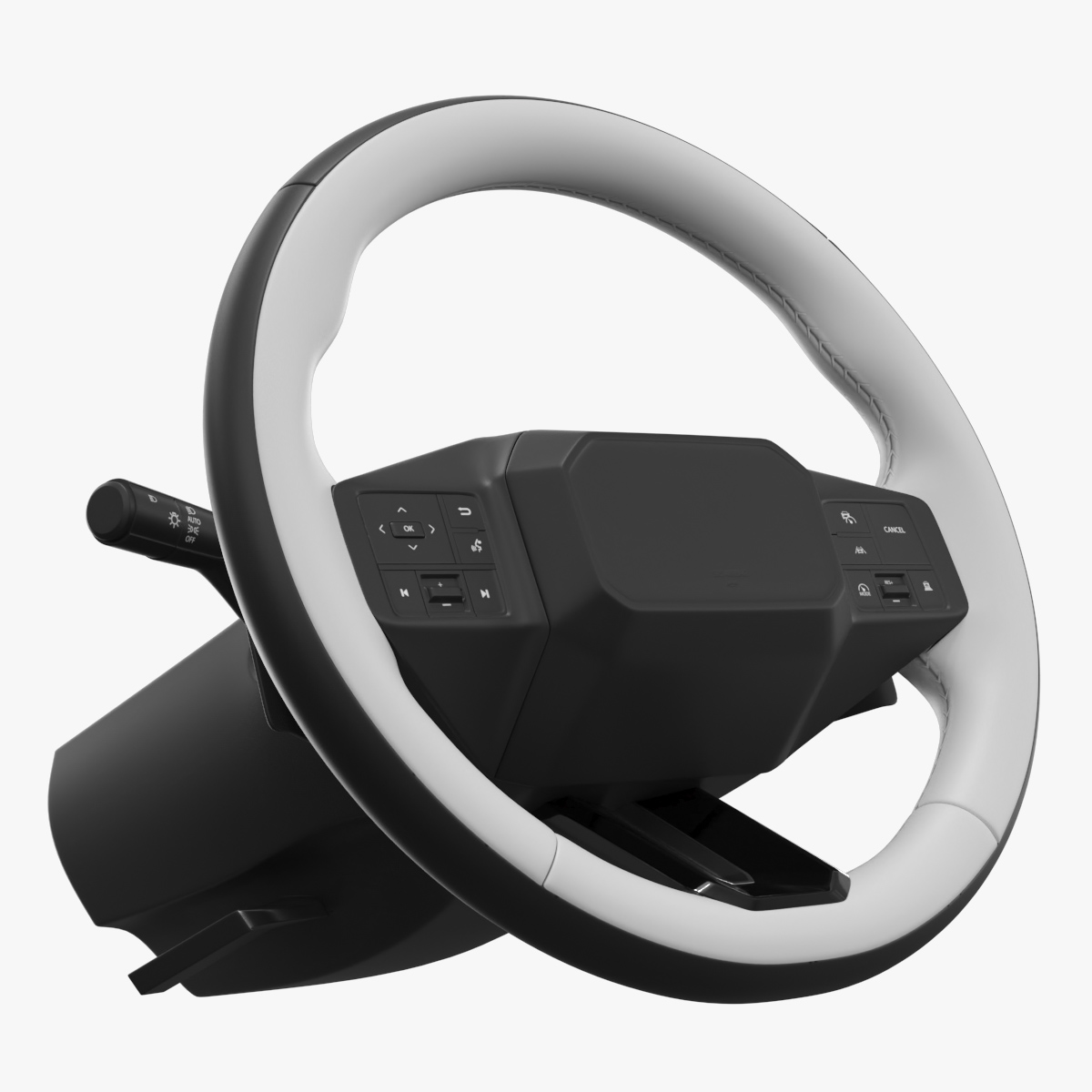 Car Steering Wheel with Integrated Controls