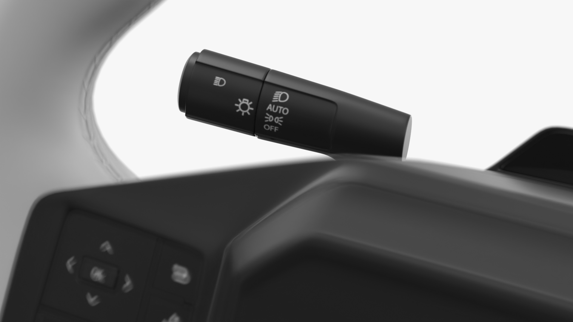 Car Steering Wheel with Integrated Controls, view 5