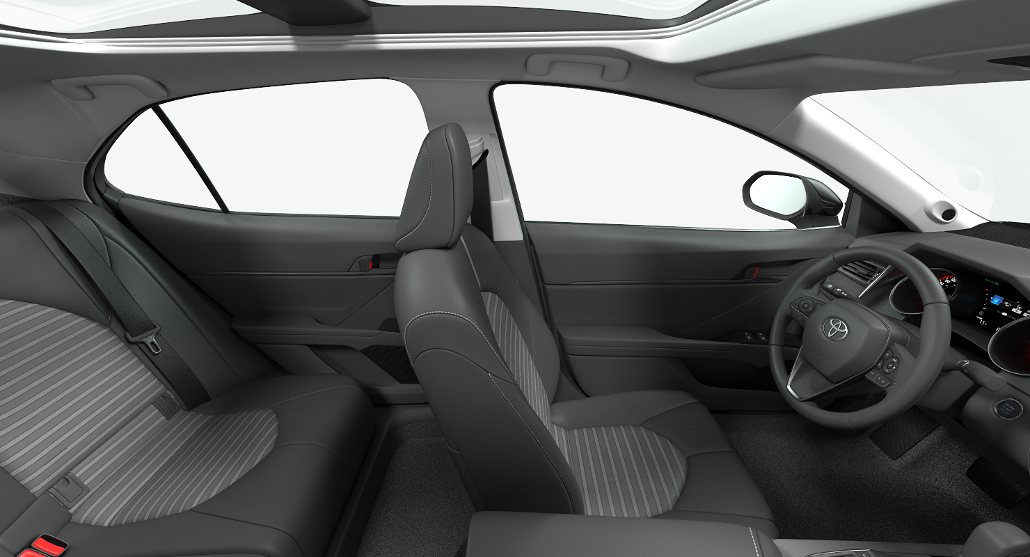 3D Toyota Camry Full Interior 2018 Rigged model