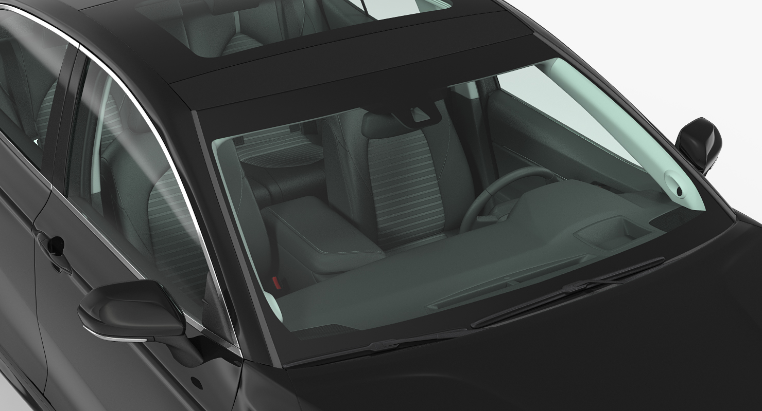 3D Toyota Camry Full Interior 2018 Rigged model