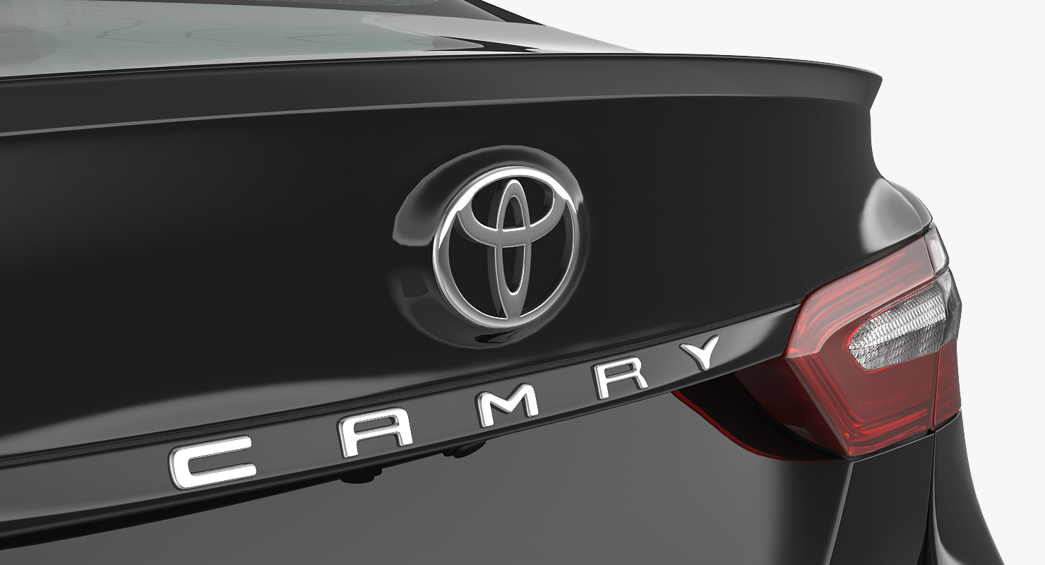3D Toyota Camry Full Interior 2018 Rigged model