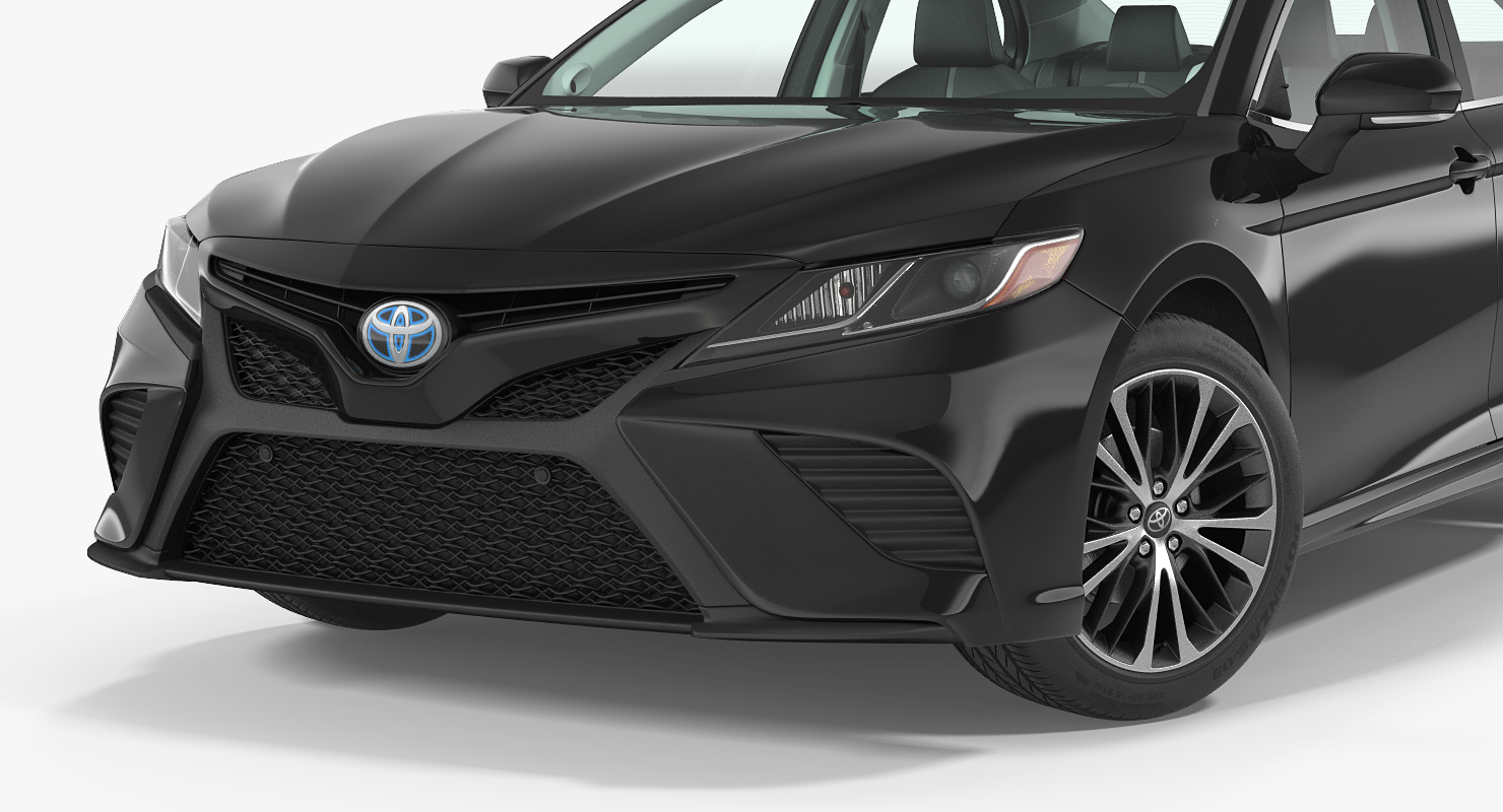 3D Toyota Camry Full Interior 2018 Rigged model
