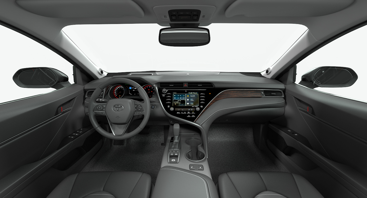3D Toyota Camry Full Interior 2018 Rigged model