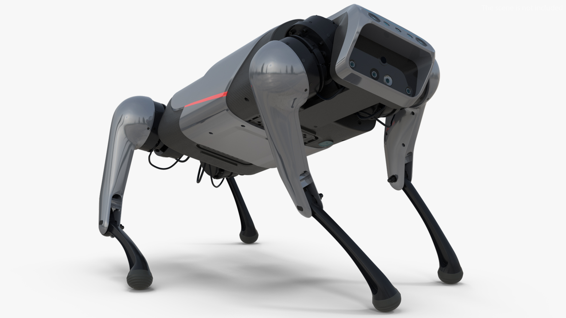 3D model CyberDog Gray Rigged