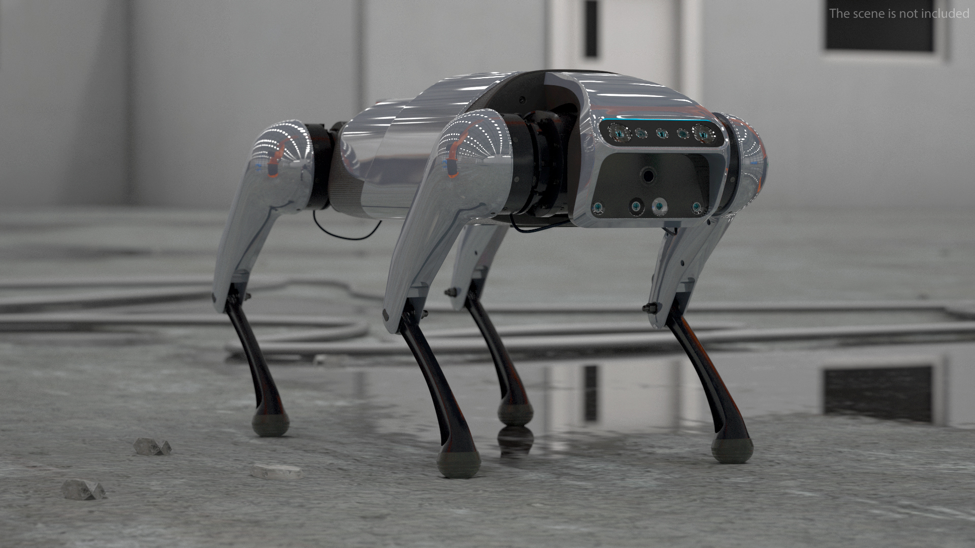 3D model CyberDog Gray Rigged