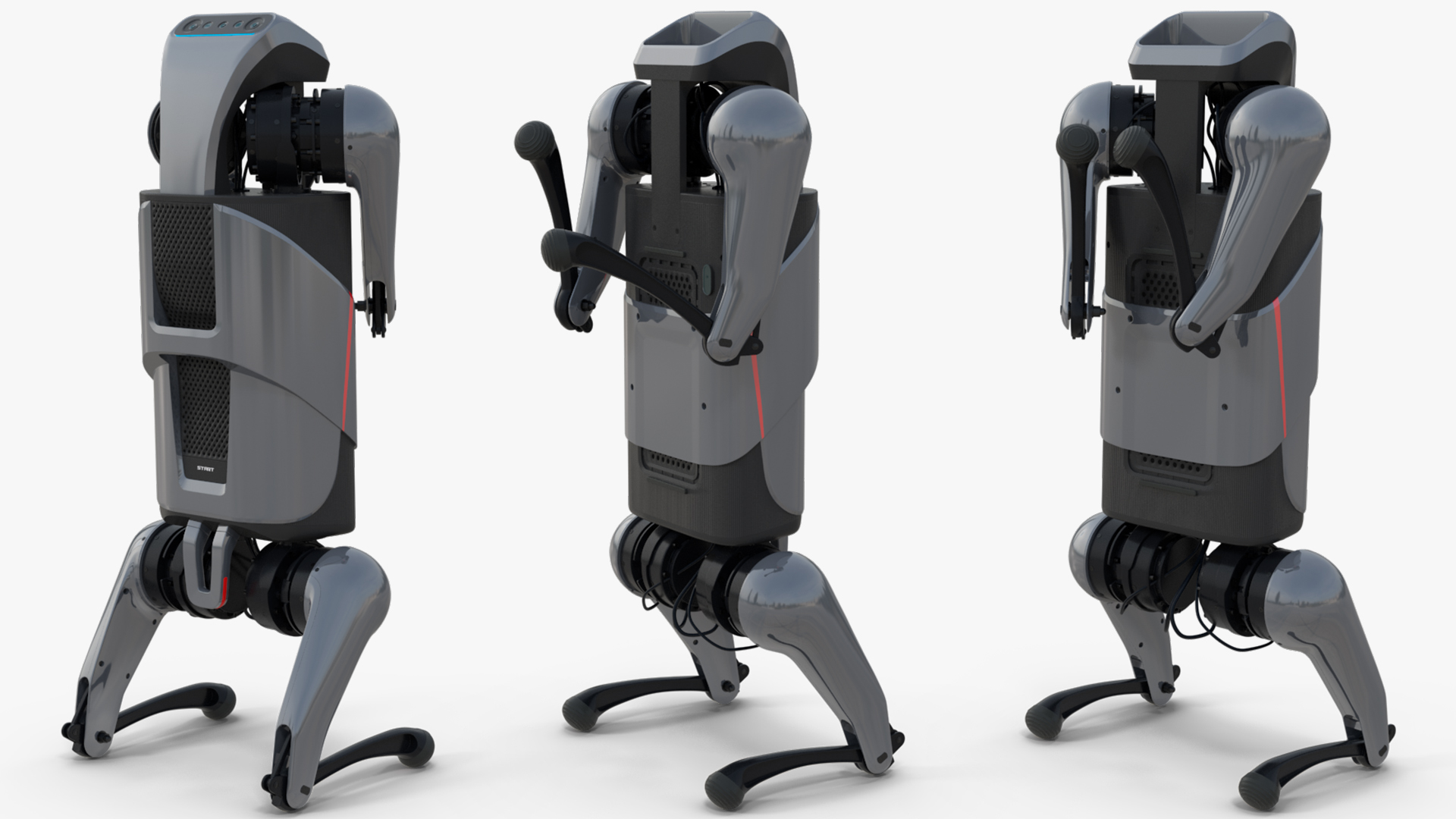 3D model CyberDog Gray Rigged