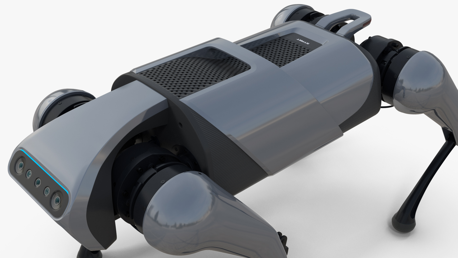 3D model CyberDog Gray Rigged