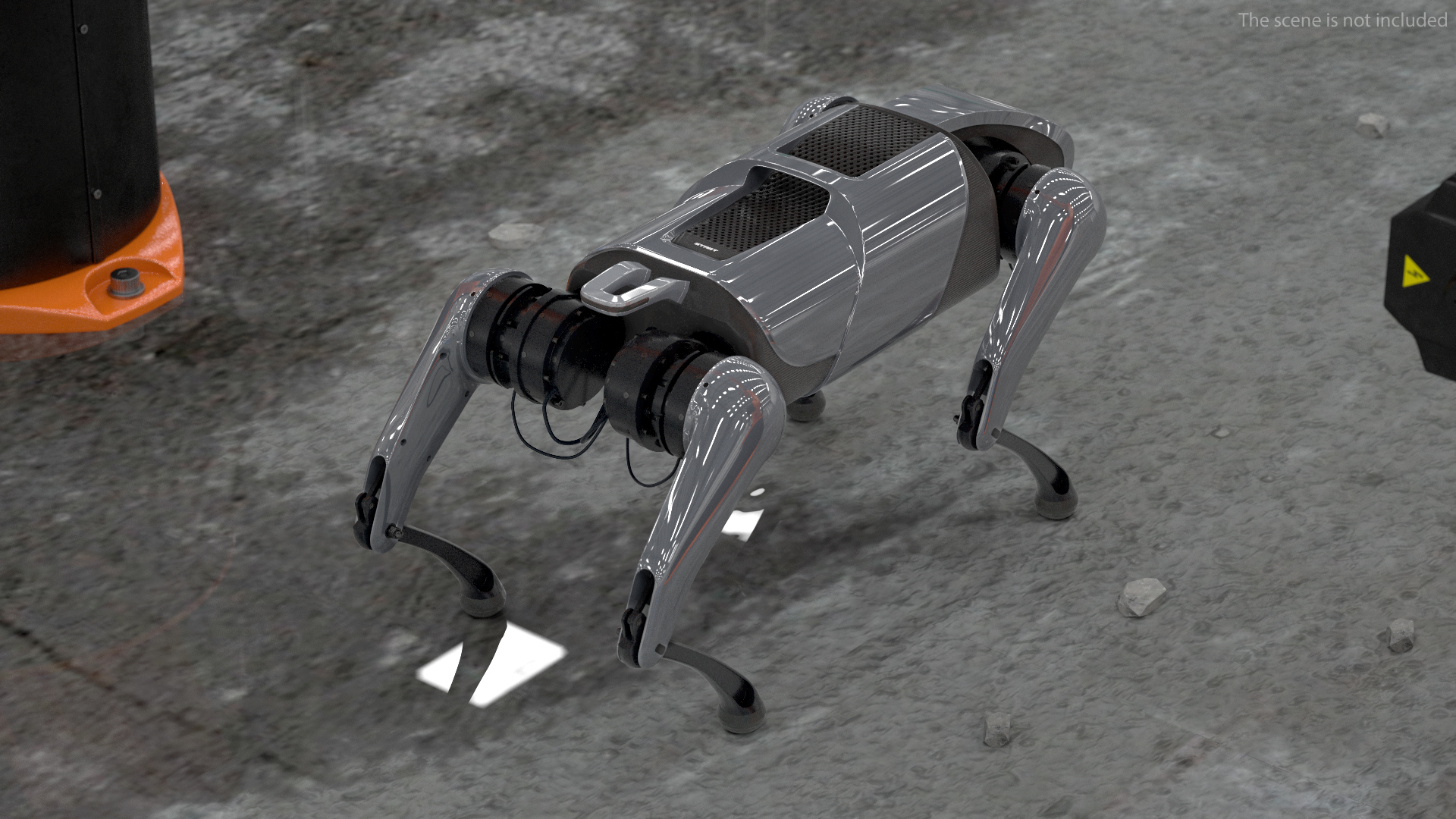 3D model CyberDog Gray Rigged