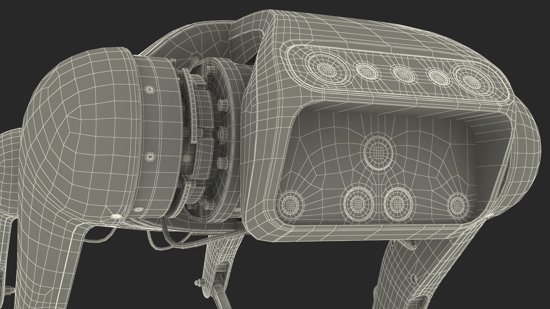 3D model CyberDog Gray Rigged
