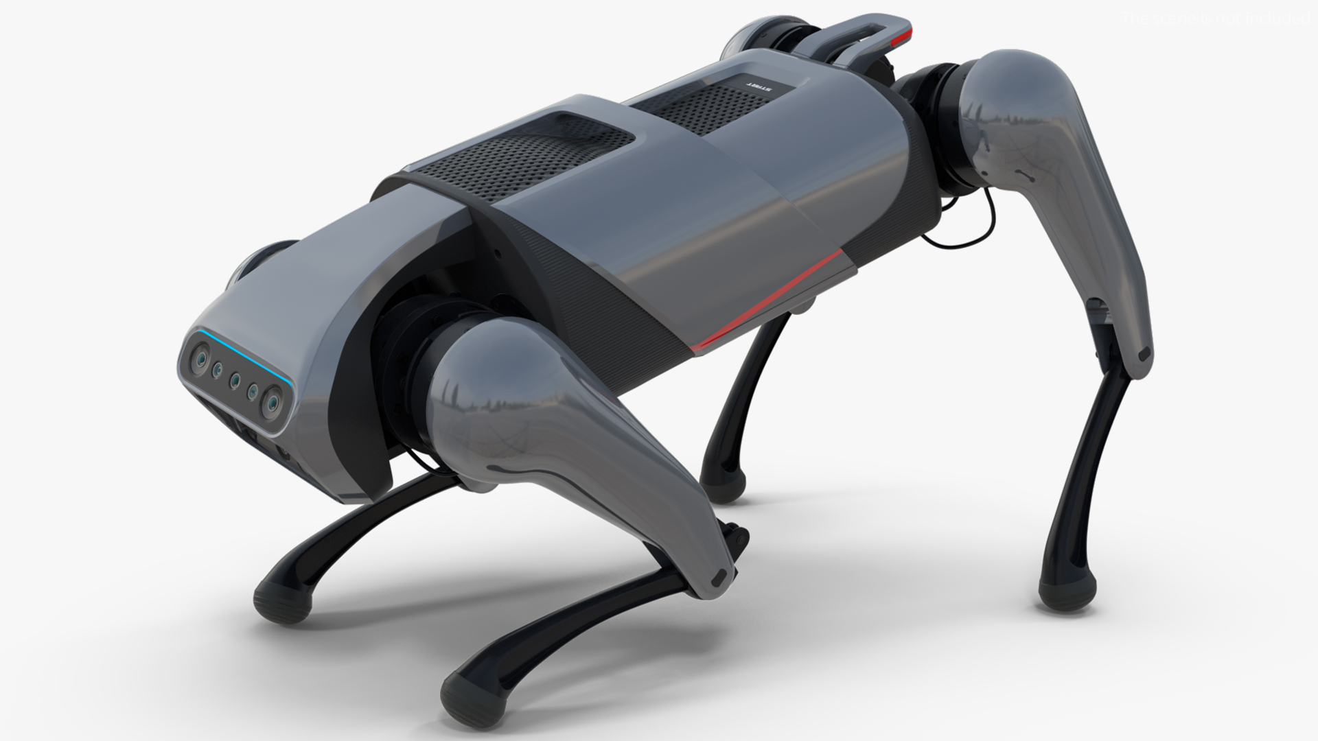 3D model CyberDog Gray Rigged