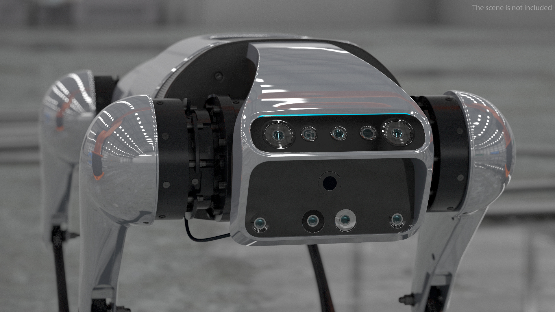 3D model CyberDog Gray Rigged