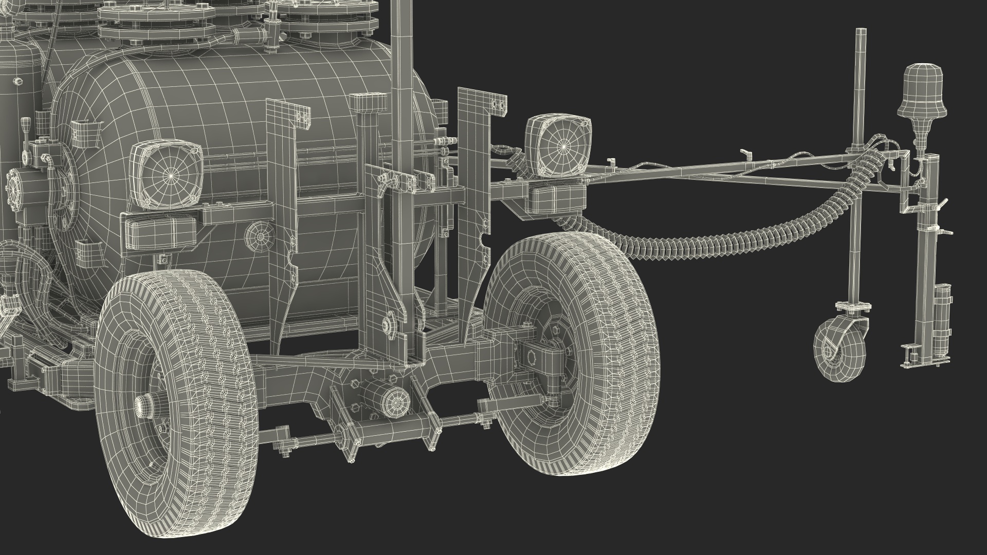 Road Line Marking Machine Rigged 3D