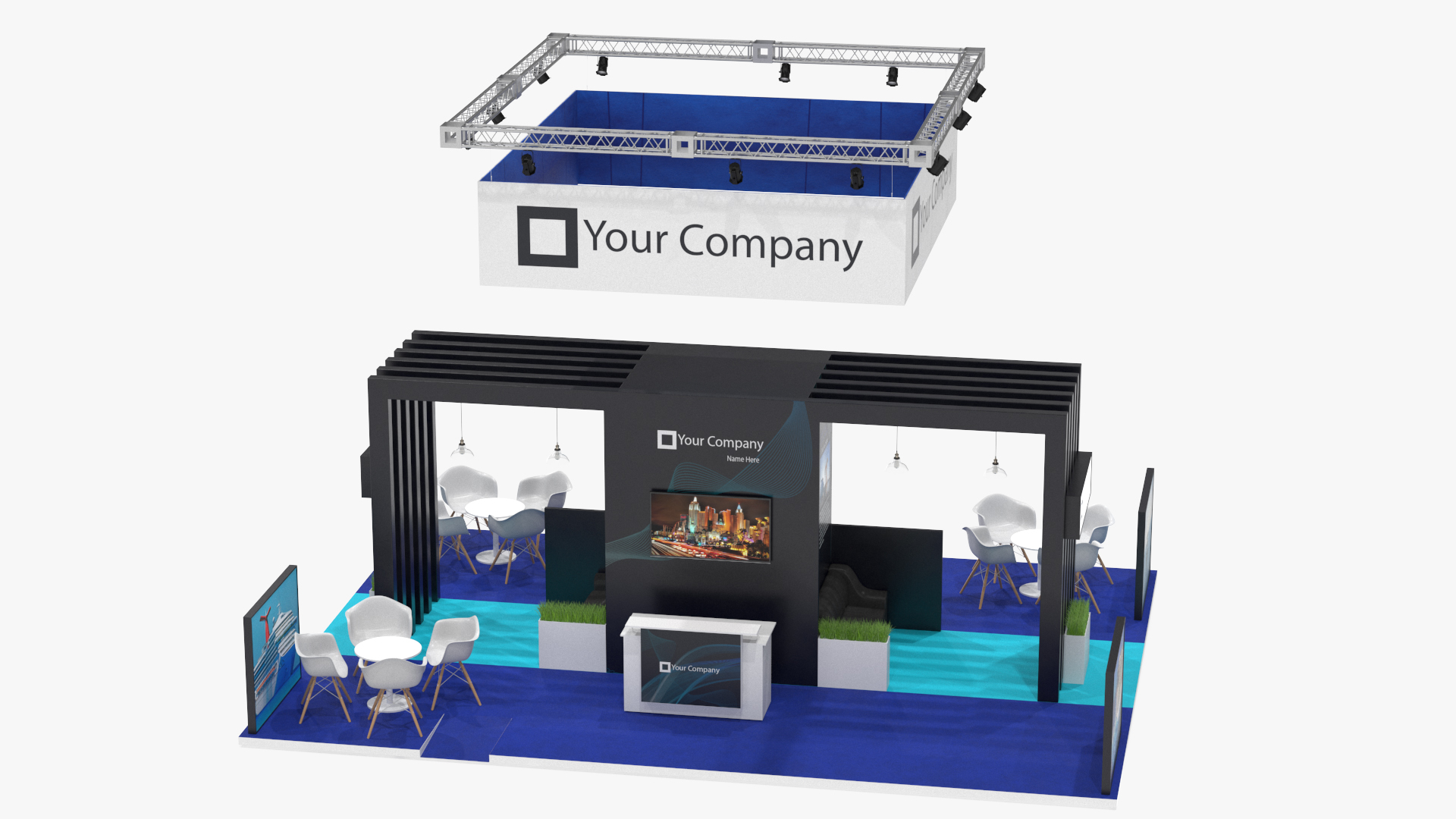 Trade Show Exhibition Booth 3D