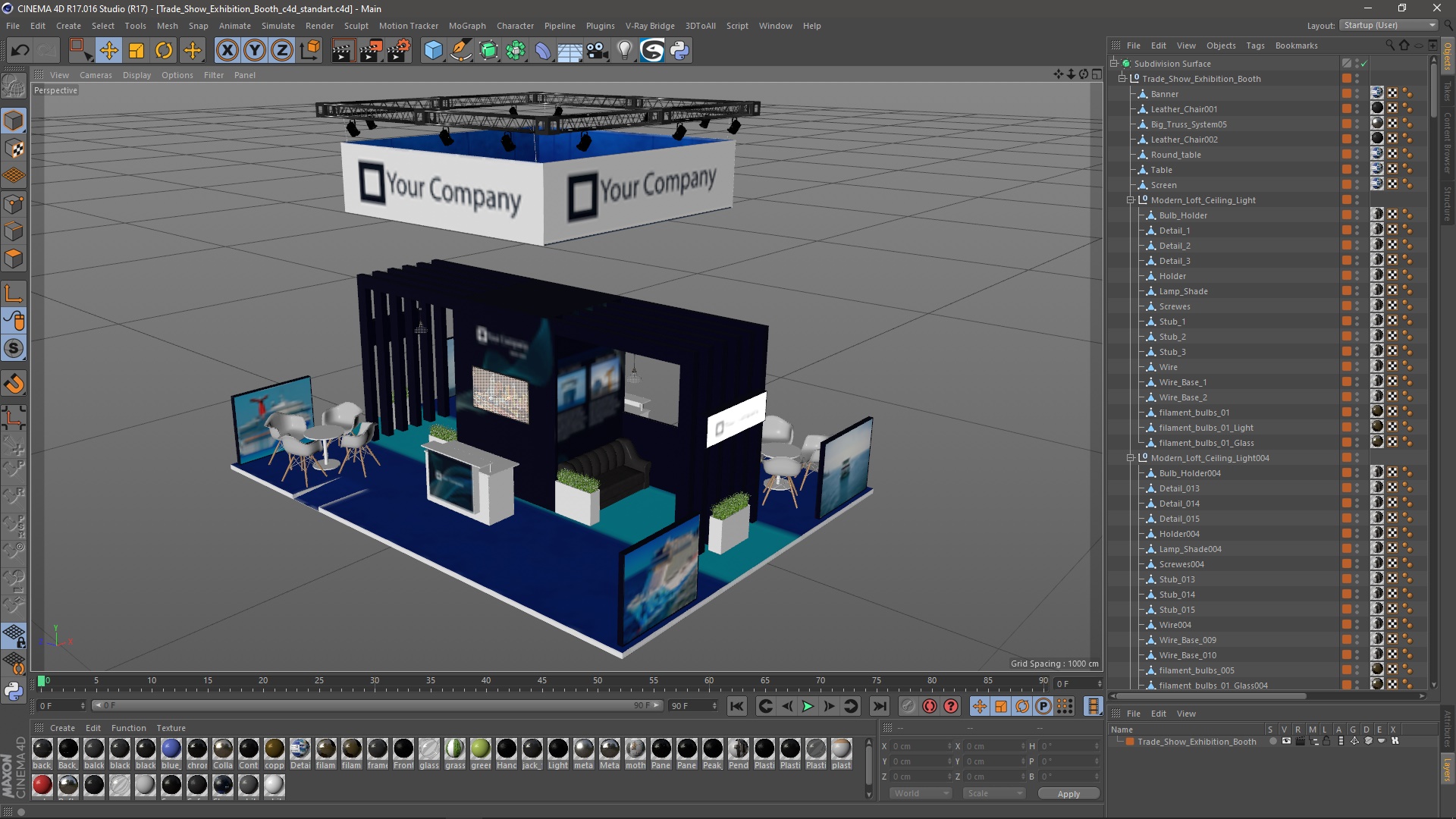 Trade Show Exhibition Booth 3D