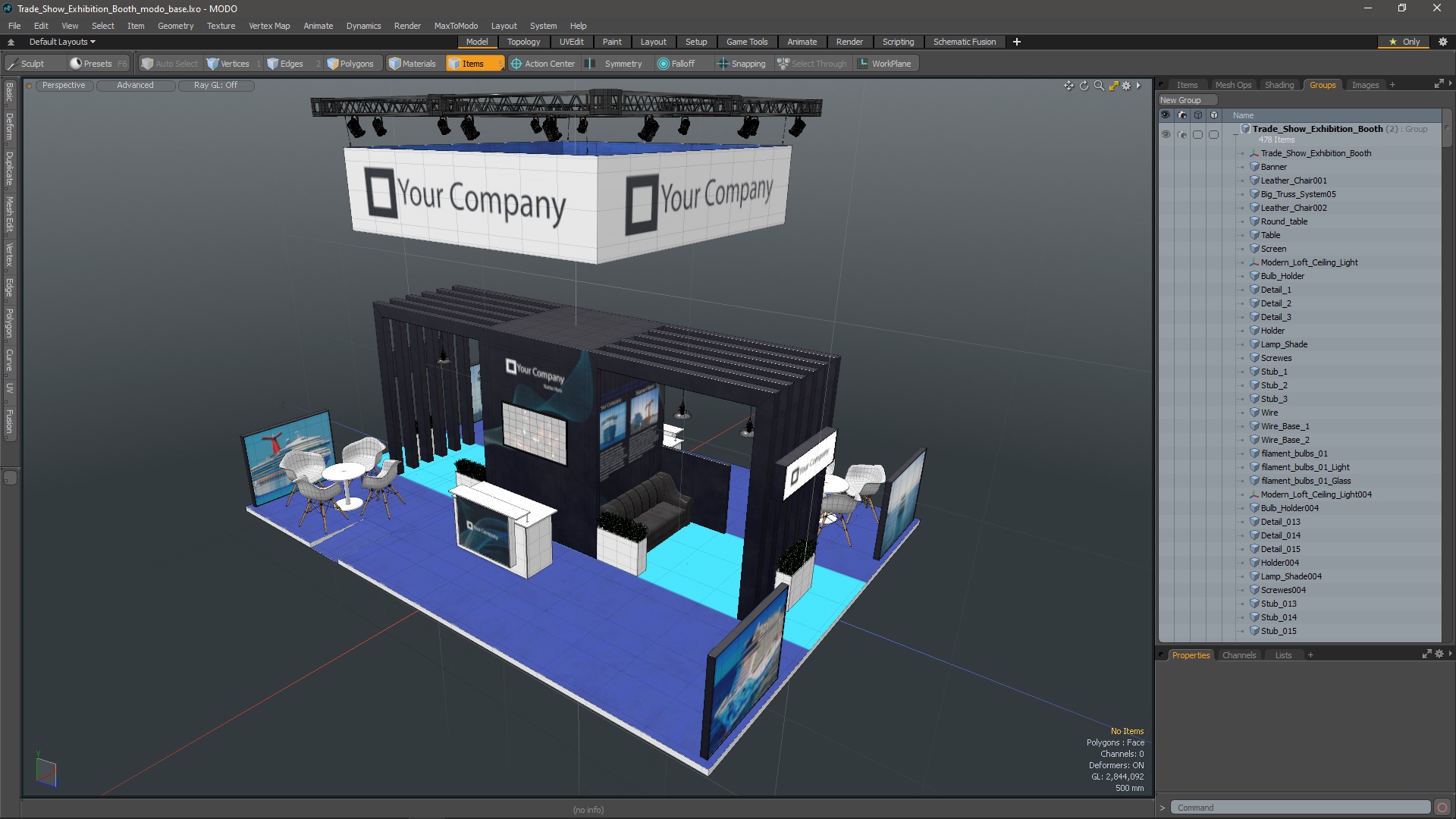 Trade Show Exhibition Booth 3D