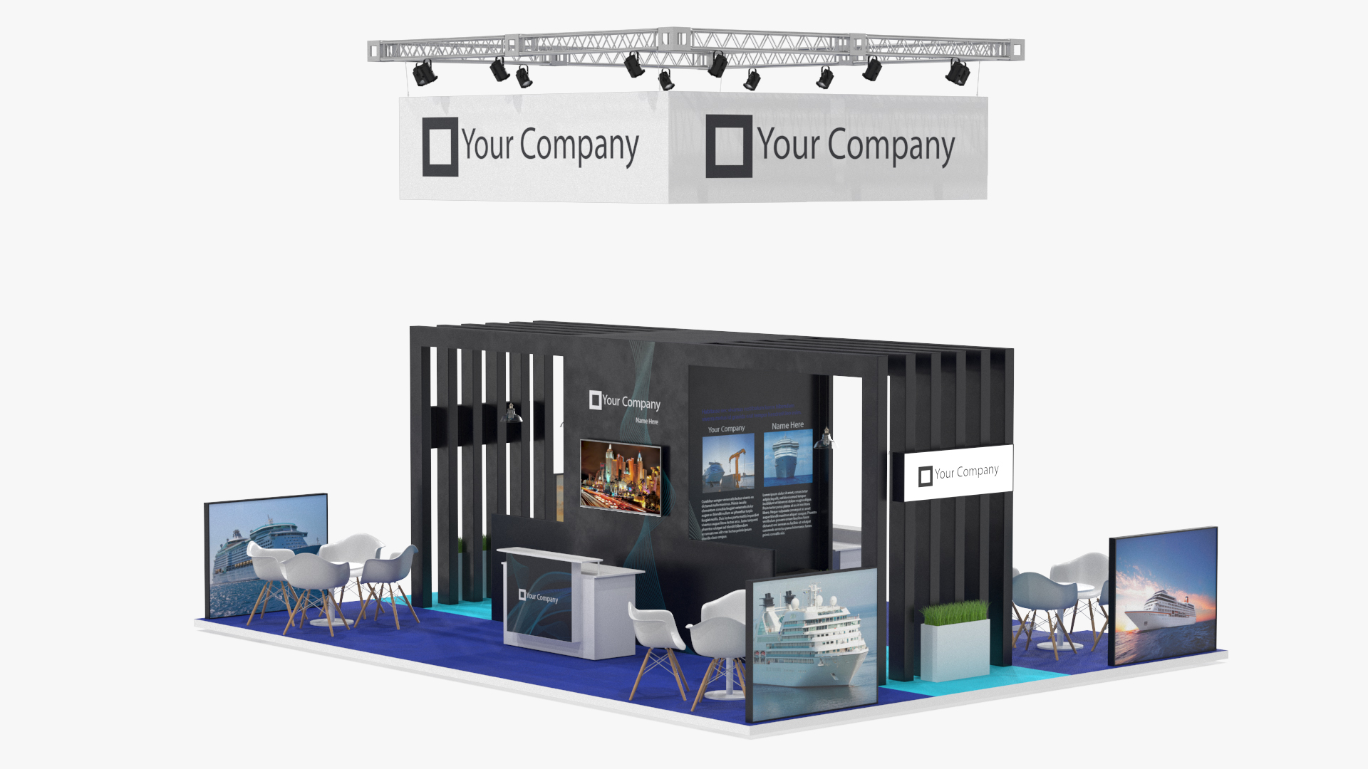 Trade Show Exhibition Booth 3D