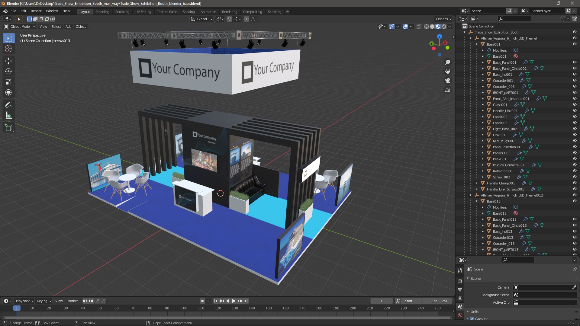 Trade Show Exhibition Booth 3D