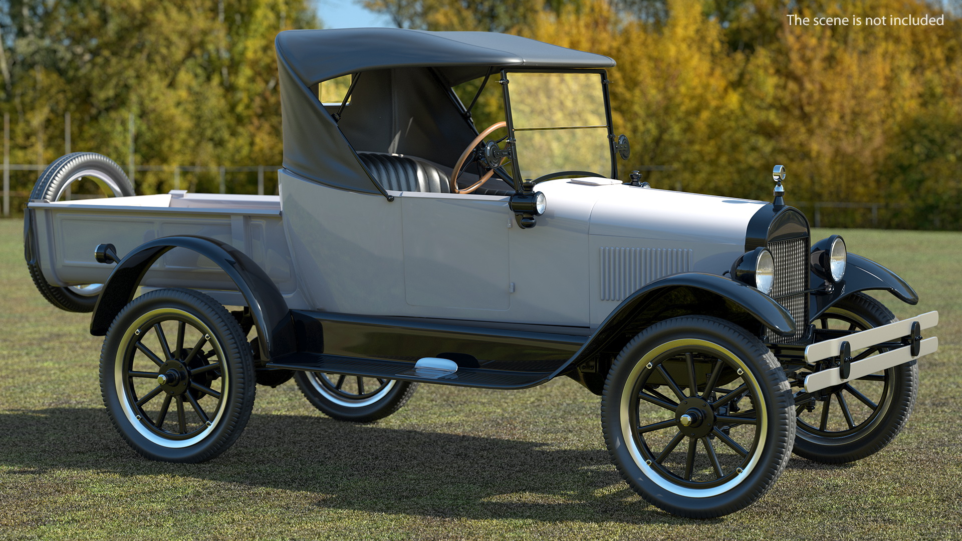 3D Classic Vintage 20s Roadster Pickup Generic model
