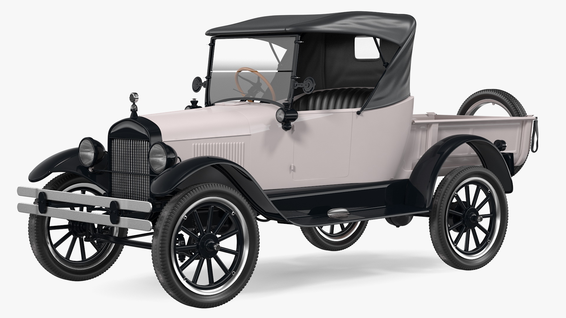 3D Classic Vintage 20s Roadster Pickup Generic model