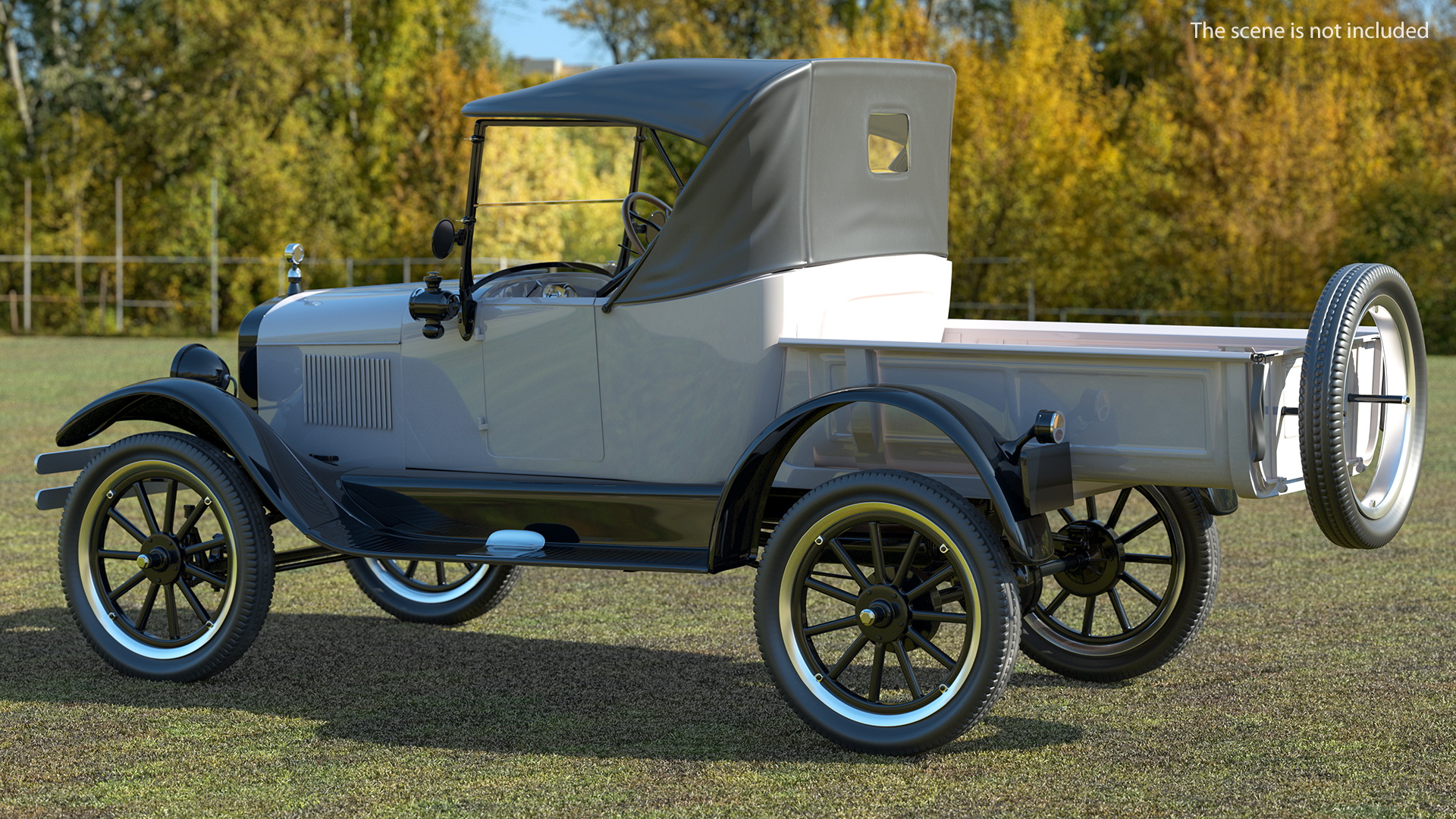 3D Classic Vintage 20s Roadster Pickup Generic model