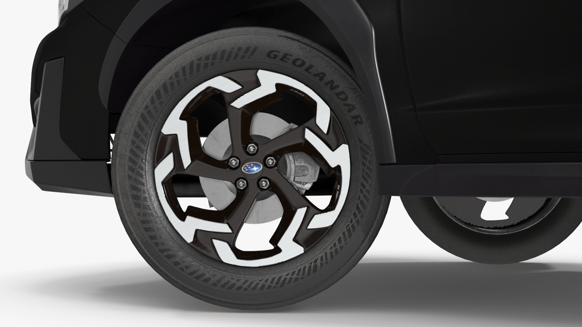3D Subaru XV 2020 Hybrid CUV Black Rigged model