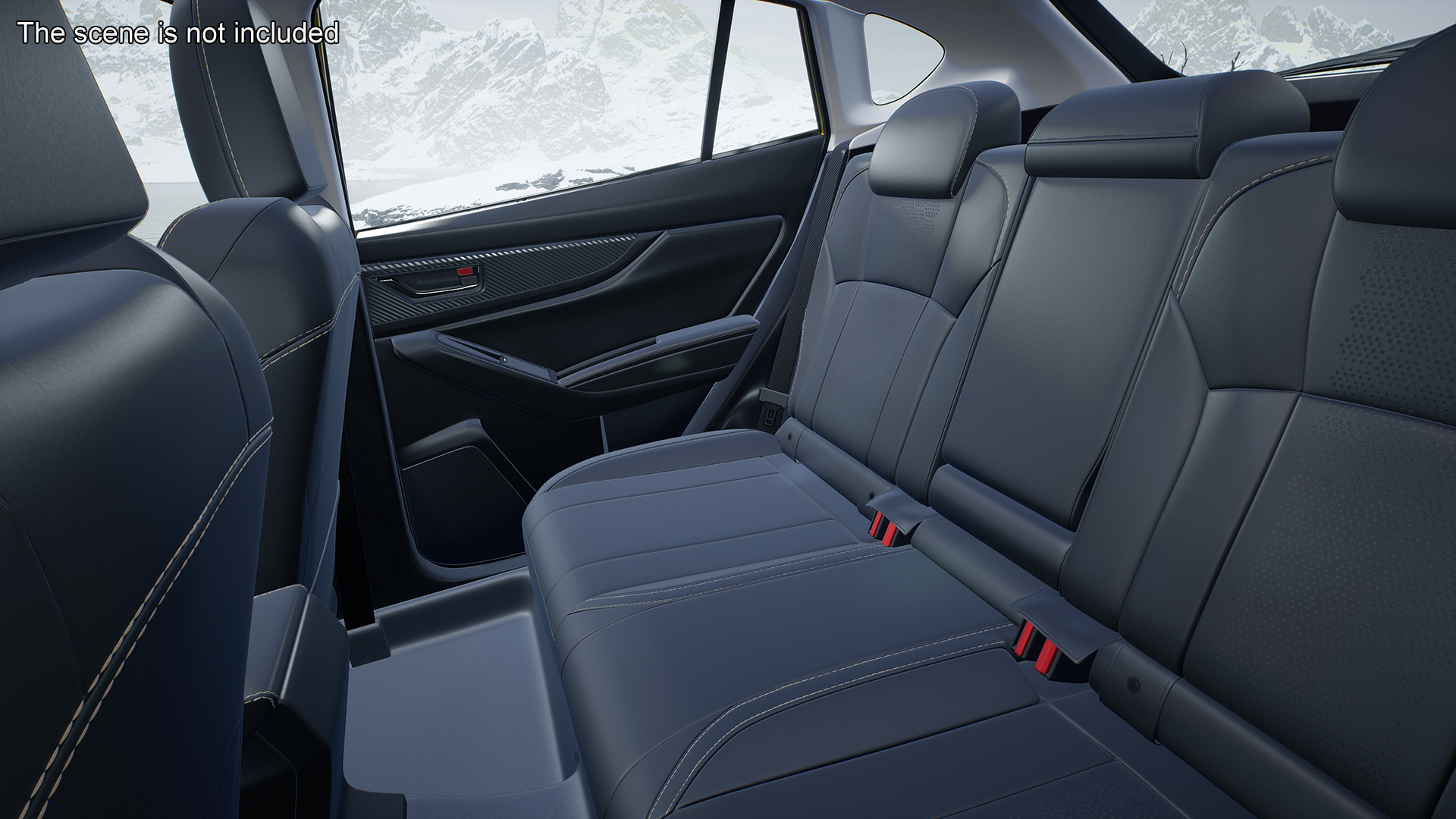 3D Subaru XV 2020 Hybrid CUV Black Rigged model