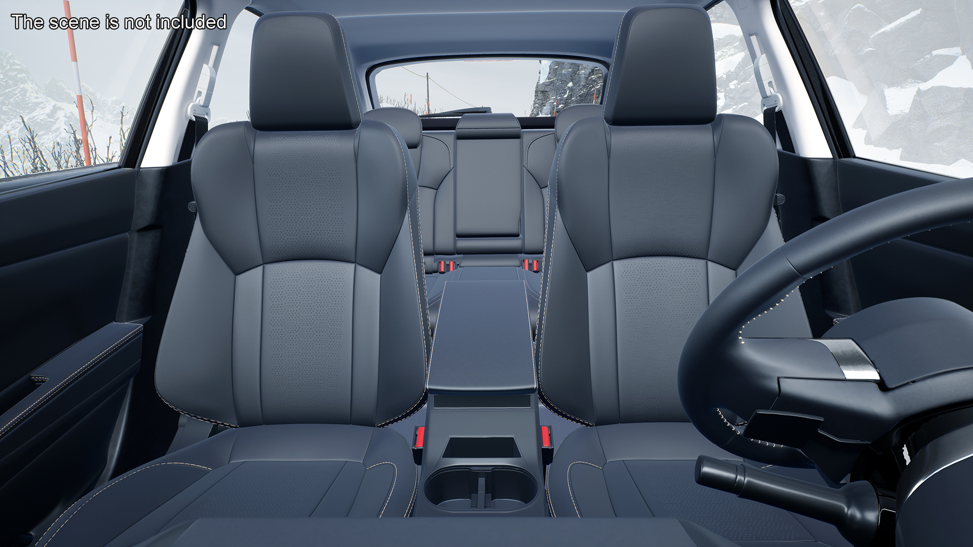 3D Subaru XV 2020 Hybrid CUV Black Rigged model